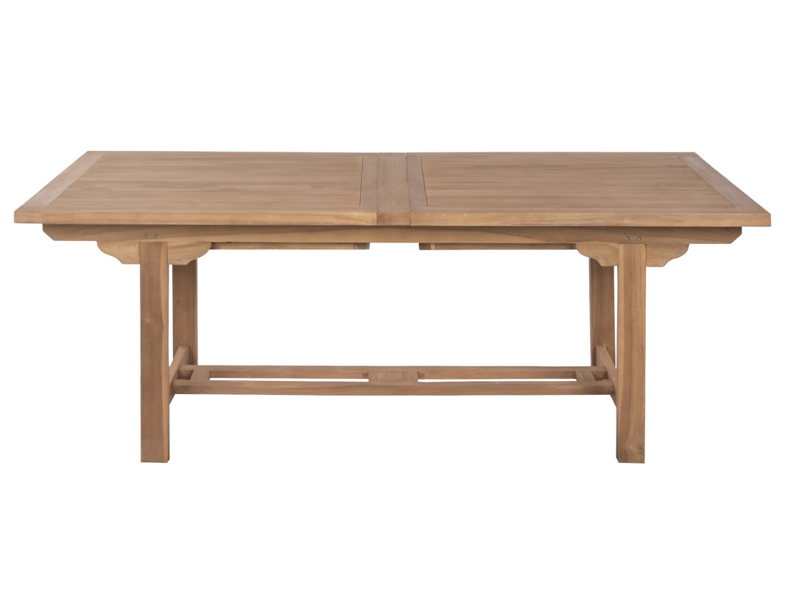 Set 9 Mesa Comedor Teca 310 Extensible 210x100x76cm