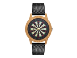 Reloj De Pulsera Unisex De Silicona Con Movimiento De Cuarzo Negro.