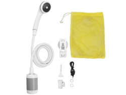 Ducha Eléctrica Portátil Para Camping Exterior, Lavado De Coches, Baño De Animales Y Riego De Plantas Gris Plata