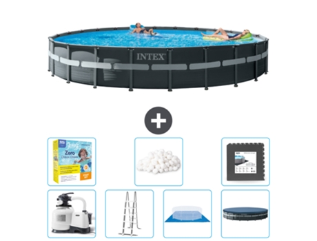 Piscina Tubular INTEX 26340GN-CB49 (47241 L - 732x132cm)