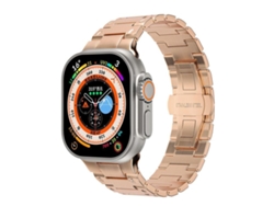 Correa metálica para Apple Watch con cierre de mariposa, estilo mecánico, CSYY (46 x 49 x 45 x 44 mm)