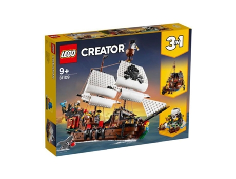 LEGO Creator 3 en 1: Barco Pirata (Edad Mínima: ‍9 - 1260 Piezas)