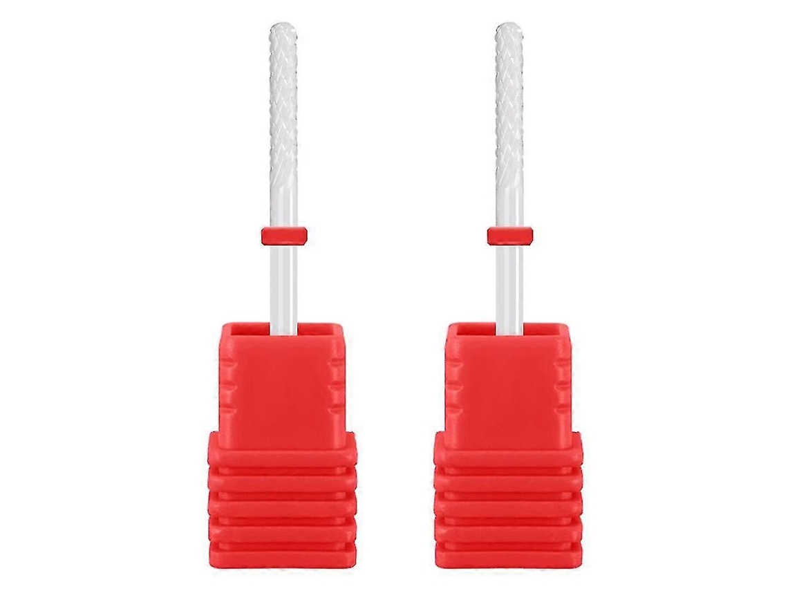 Brocas de cerámica para uñas YUNZII con cabezal grande para cutículas y herramienta para manicura y pedicura