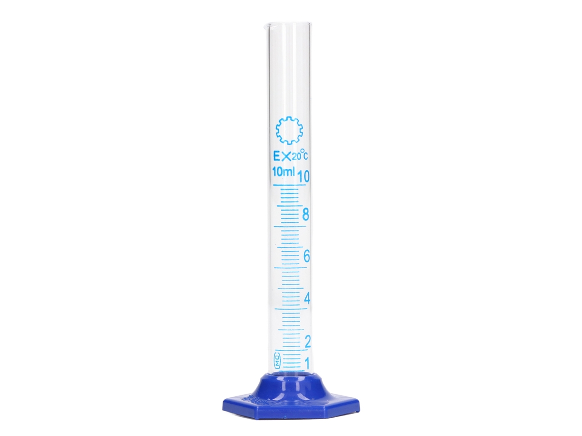 10 Sondas De Medición De Vidrio De 10 Ml Con Graduaciones Para Laboratorio Y Experimentos.