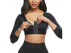 2026-shapewear Para Mujer Con Manga 3/4, Cierre Frontal, Compresión, Corrector De Postura Y Soporte Postquirúrgico