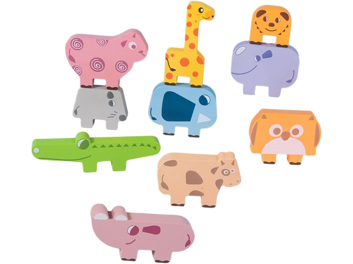 Juego De Bloques De Madera Para Niños Y Niñas