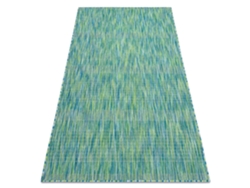 Moderno Fisy Alfombra Sisal 20777 Rayas, Mezcla Azul (120 x 170 cm)