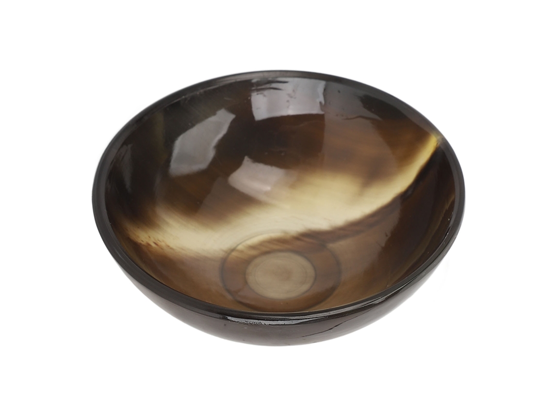 Cuenco De Cuerno De Buey 8cm Para Gua Sha, Masaje Y Afeitado, Superficie Sleek Y Duradero