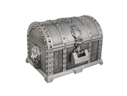 Caja De Almacenamiento De Joyas Clásica De Metal Extragrande Con Cerradura Y Doble Capa (hojalata Antigua)