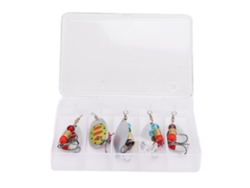 5pcs Iscas De Pesca Em Aço Inoxidável Pequenas Lures Portáteis Acessórios Para Pescadores (pequeno)