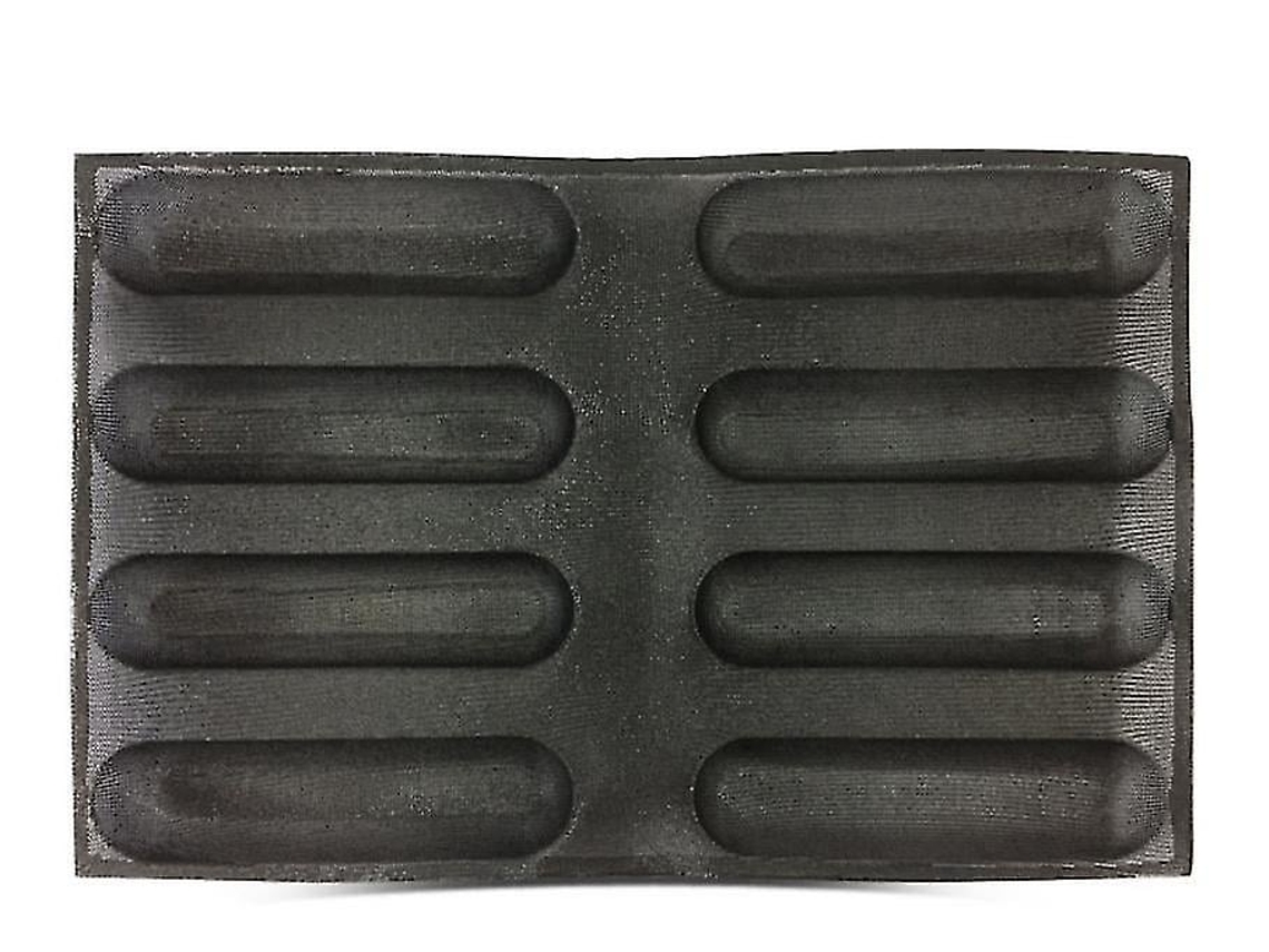 Moldes para galletas, fibra de vidrio y silicona, hamburguesas, pan, baguette, repostería, largos, no Chaberlu