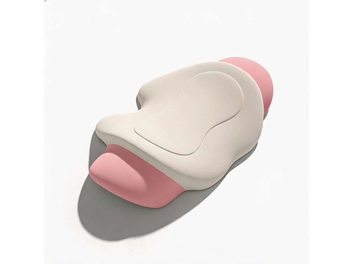 Almohadillas Para Silla Con Soporte Lumbar Chrui Soporte Lumbar 55x28x9cm (rosa)