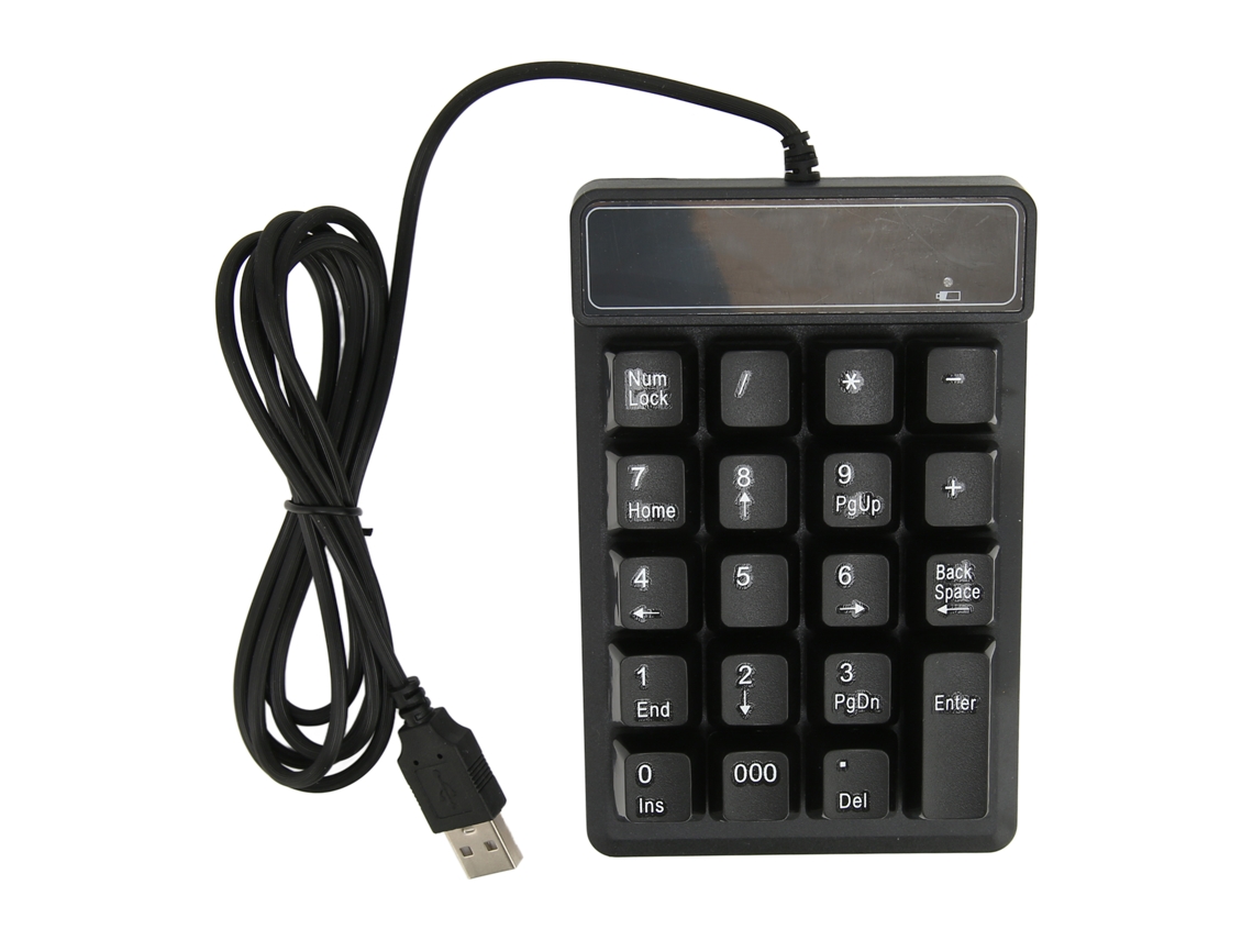 Teclado Numérico Mecánico Usb De 19 Teclas Ergonómico Mini Portátil Para Juegos