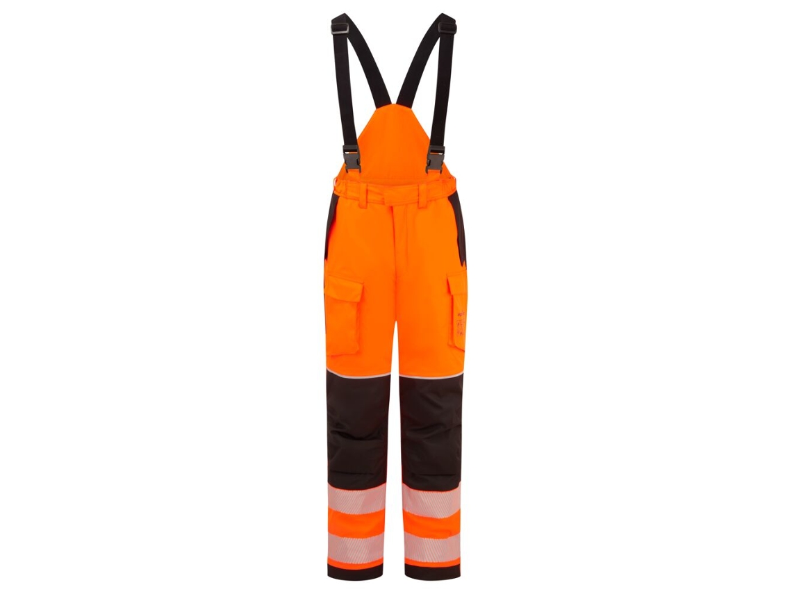Pantalón Ignífugo Alta Visibilidad Invierno Pw3 Modaflame Rain+ Naranja/negro / L
