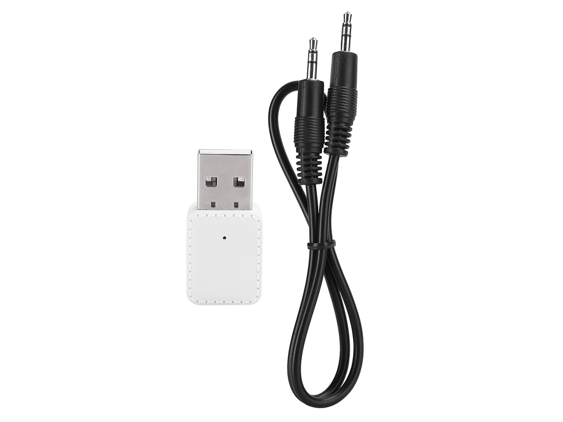 Adaptador Bluetooth (receptor Y Transmisor 2 En 1, Bluetooth 5.0) Blanco