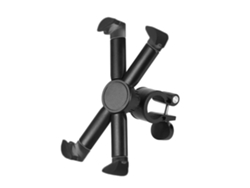Soporte giratorio de 360° anticaída para teléfono móvil, ideal para motocicletas y bicicletas.
