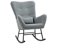 Mecedora, Fieltro, Lumbar, 120kg, 91x71x97cm, Gris