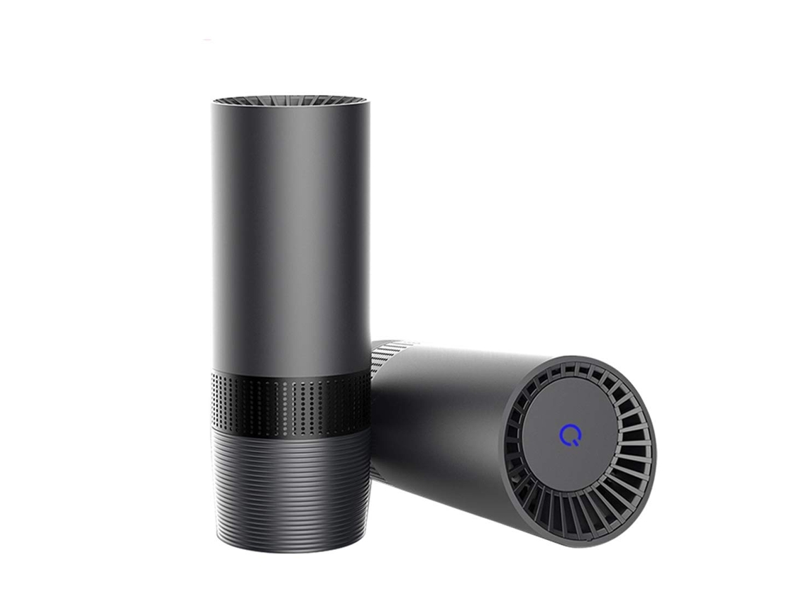 Mini Purificador De Aire Portátil Inteligente Para Coche, Usb, Hepa, Aire Fresco, Iones Negativos, Elimina Olores De Humo Y Pm2.5 (negro)