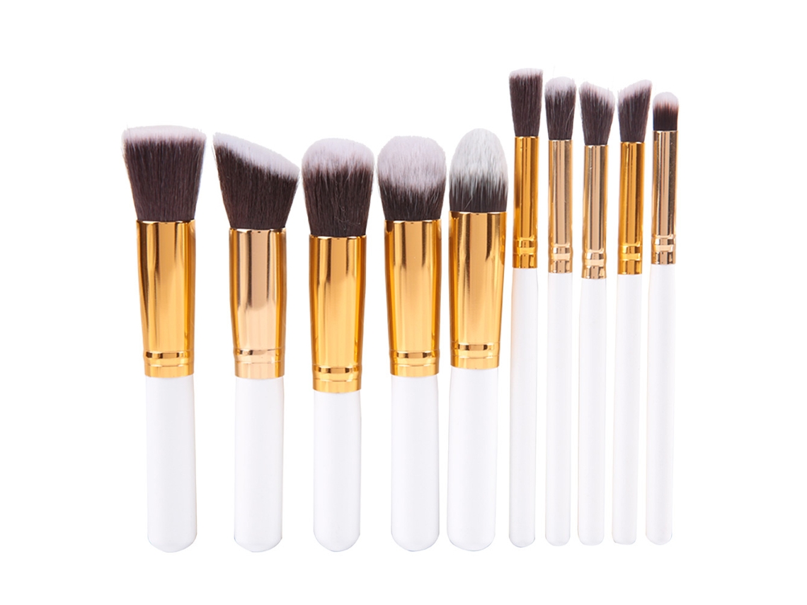 Conjunto De 10 Pinceles De Maquillaje 5 Grandes 5 Pequeños, Herramientas Cosméticas Vante