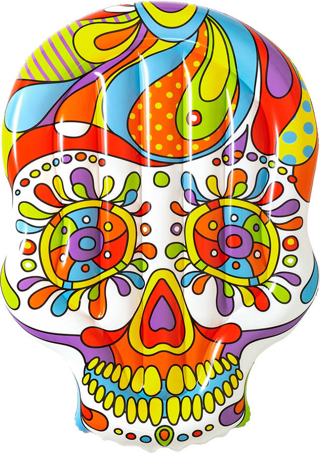 Bestway 1.93m X 1.41m fiesta skull schwimminsel 193 141 193x141 cm 43194