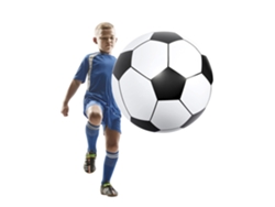 Balón de fútbol hinchable gigante de 100 cm.