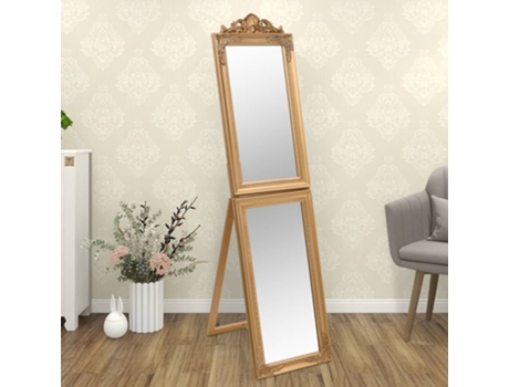 MAISON EXCLUSIVE Espejo de pie dorado 45x180 cm