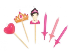 12 velas + 3 velas princesa