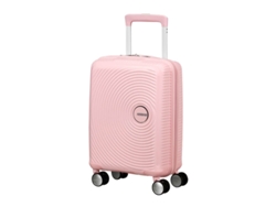 Maleta de viaje pequeña de 47 cm, 4 ranuras, caja de sonido mini rosa pastel