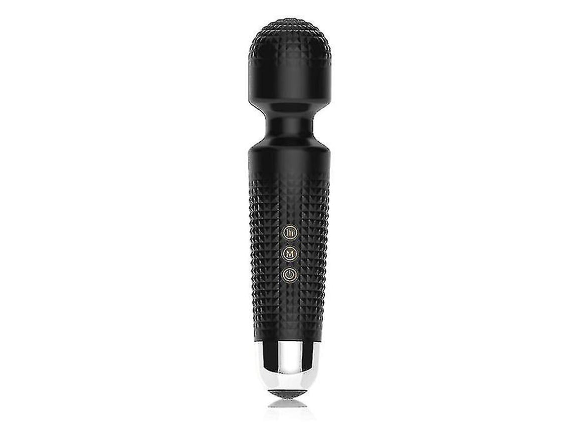 Masajeador Inalámbrico - 5 Potentes Velocidades Y 20 Patrones De Vibración - Masajeador Personal Eléctrico Portátil - Resistente Al Agua (negro)