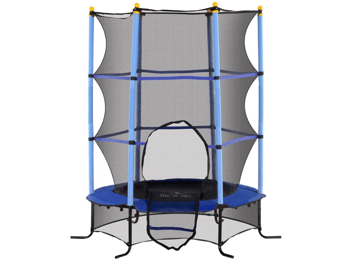 Cama Elástica Infantil, 163 Cm, Red, 50 Kg, Acero Y Plástico, Azul.