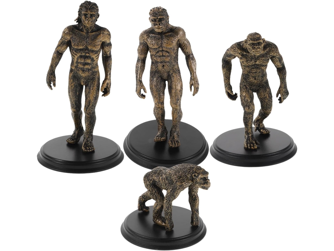 Figuras Humanas Prehistóricas De 4 Piezas, Modelo Humano Realista