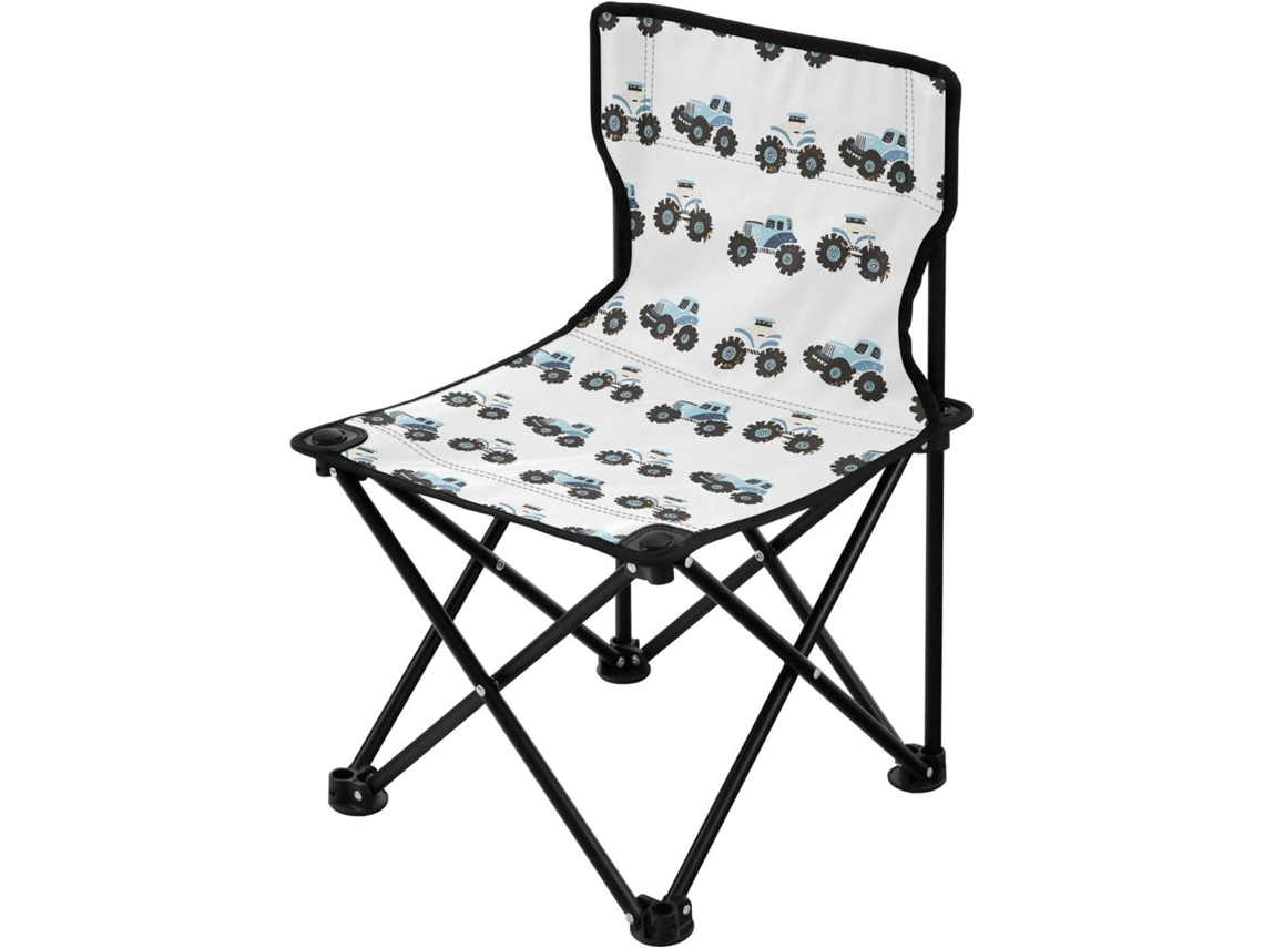 Silla De Camping Compacta Y Hierro Acero Plegable Ligera