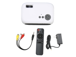 Miniproyector Portátil M24 Con Sonido Envolvente De 360 Grados, Vídeo Para Cine En Casa, 3000 Lúmenes, Blanco, Enchufe Estadounidense.