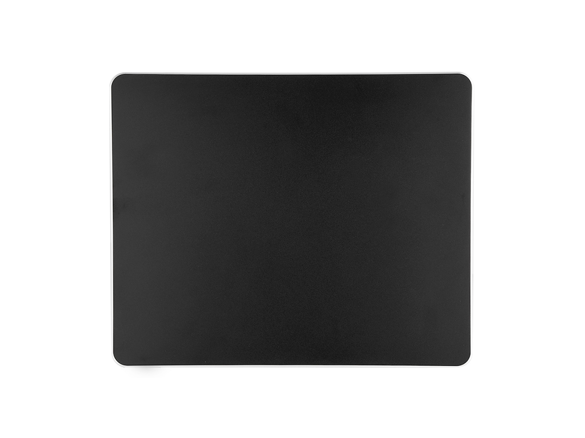 Alfombrilla De Ratón Antideslizante Bilateral De Aluminio Negro Para Pc, Portátil Y Juegos.