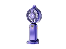 Ventilador nebulizador portátil, 5 velocidades, plegable, morado