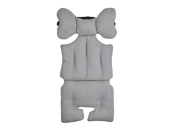 Cojín Para Asiento De Cochecito, Cojín Para Asiento De Coche De Bebé De Doble Cara, Transpirable Y Suave (gris) Cuich