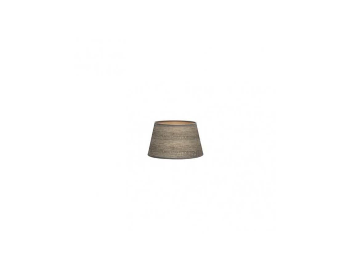 Pantalla Salma E27 Madera Gris 15dx12dx13h Conica Abierta