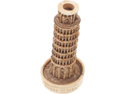 Torre ornamental de resina, decoración arquitectónica única, modelo en miniatura delicado, escritorio de oficina, pieza de Pisa, GOKOCO