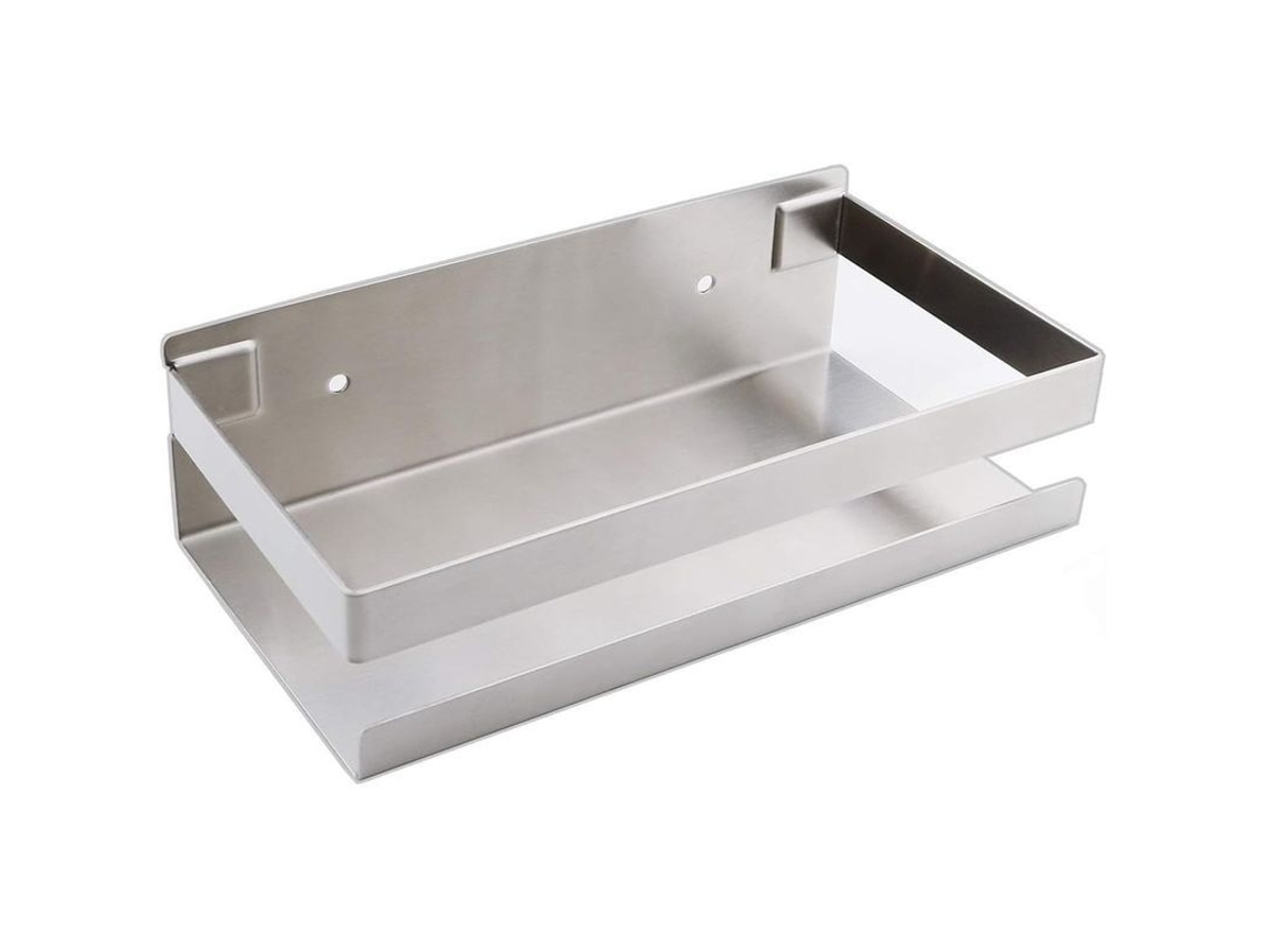 2026-repisa De Pared Baño Linjou 20-40cm Acero Inoxidable Negro Mate Almacenaje Ducha Cocina 20*10,5*6 Cm