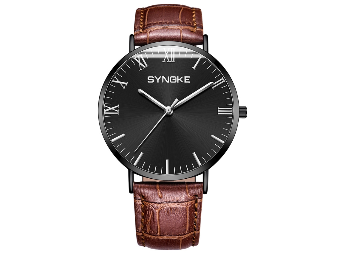 Reloj Hombre De Moda Correa Acero Inoxidable Cuarzo Analógico 9106