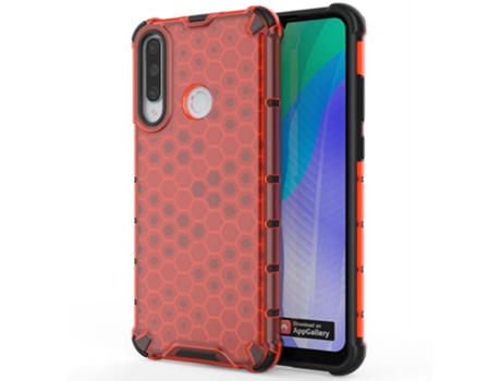 Carcasa Huawei Y6p TUMUNDOSMARTPHONE Honeycomb Rojo