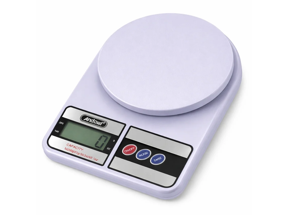 Báscula de cocina digital redonda Andowl Q-c105