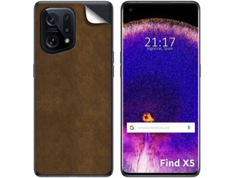 Carcasa Oppo Find X5 Lite 5G TUMUNDOSMARTPHONE Vinilo Textura Corcho Multicolor