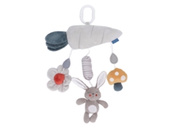 Carilhões De Pelúcia Pendurado Macio Coelho Cinza Animal Forma Brinquedo Para Carrinho De Bebê