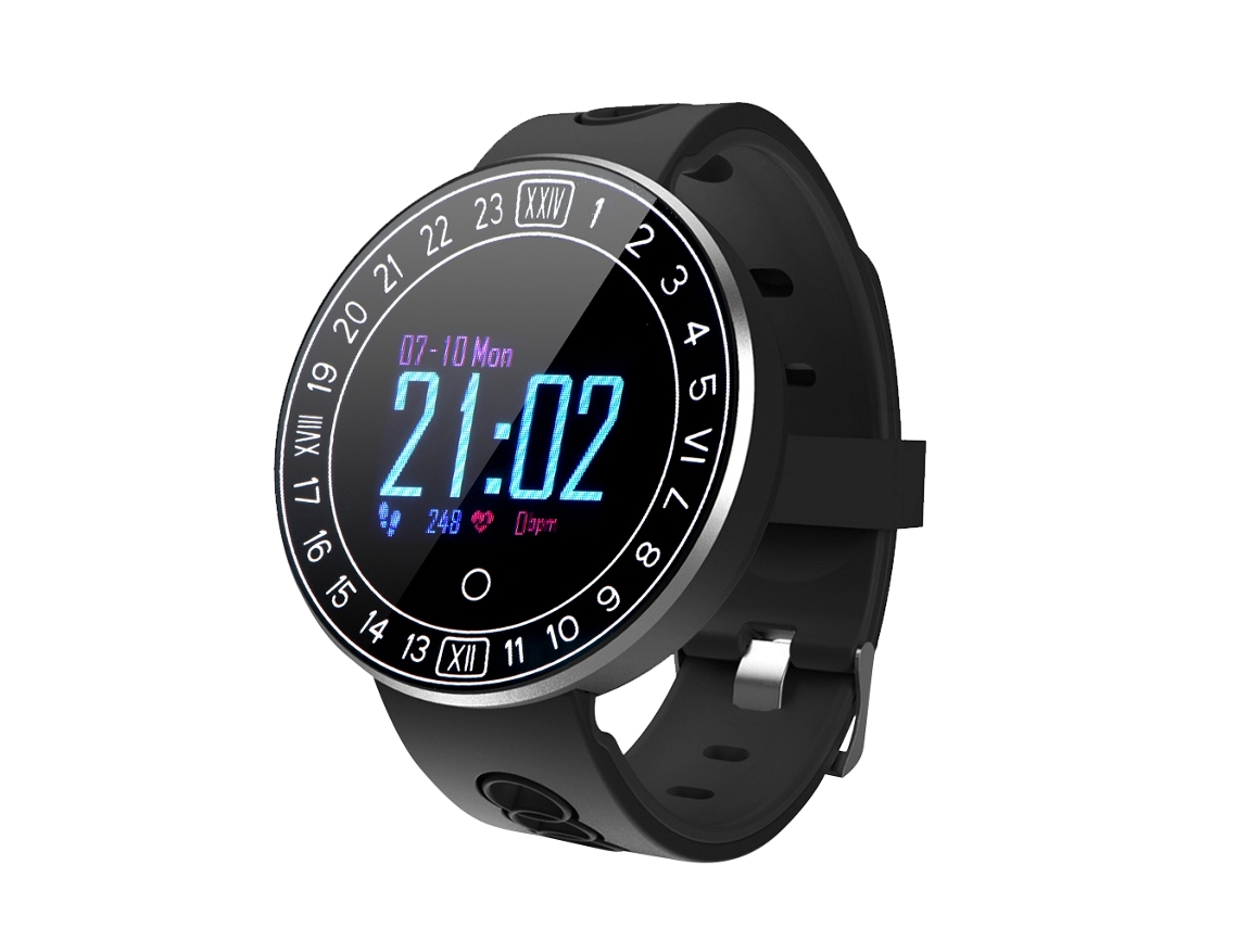Pulsera Inteligente Reloj De Muñeca Salud Fitness Sueño Notificaciones Sociales Ios Android Negro Q8plus