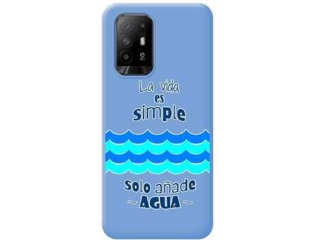 Carcasa para Oppo A94 5G TUMUNDOSMARTPHONE Silicona Líquida Dibujos Azul