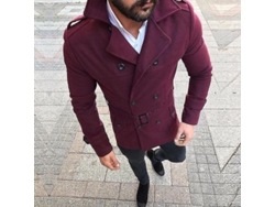 2026-abrigo Trench Para Hombre Negocio Exterior De Algodón Blend De Alta Calidad