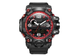 Reloj De Pulsera De Cuarzo Estilo Casual Impermeable Con Correa De Plástico Mizums (rojo)