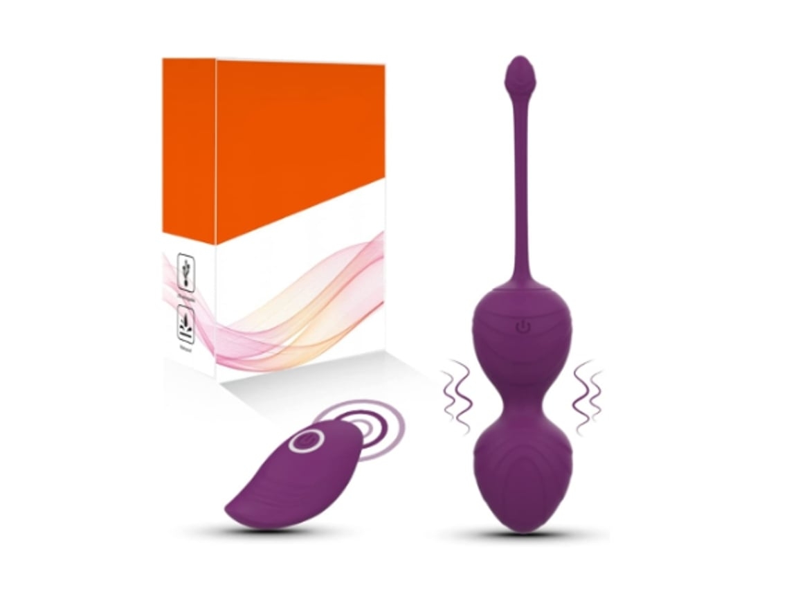Bolas Kegel Vibradoras de Silicona Impermeables para Mujer Morado YEMAESRE