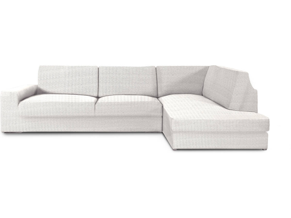 Funda de Chaise Longue Rinconera Derecha EYSA Premium Jaz Tejido Multielástico (500 x 110 x 120 cm - Poliéster y Algodón - Crudo)